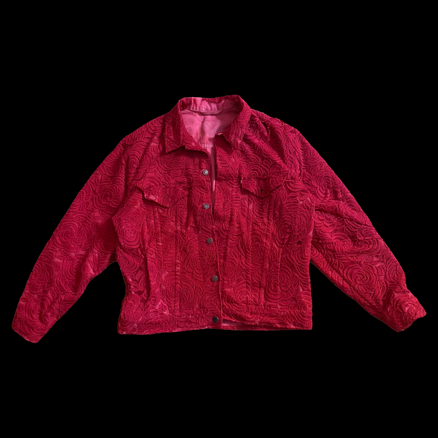 VESTE DENIM ROSE