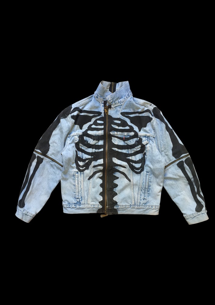 VESTE DENIM SKULL