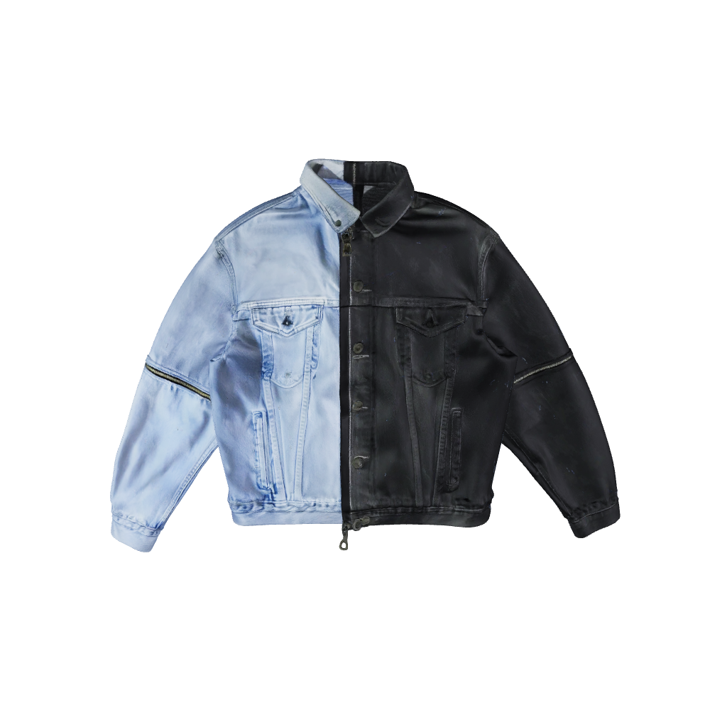 VESTE DENIM PILE FACE
